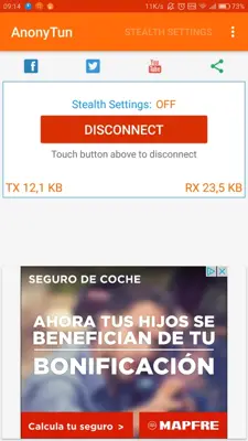 AnonyTun android App screenshot 2